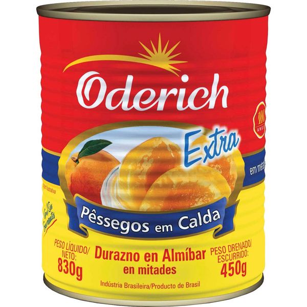 Pêssego Oderich Calda Lata 450g Pêssego Oderich Calda Lata 450g