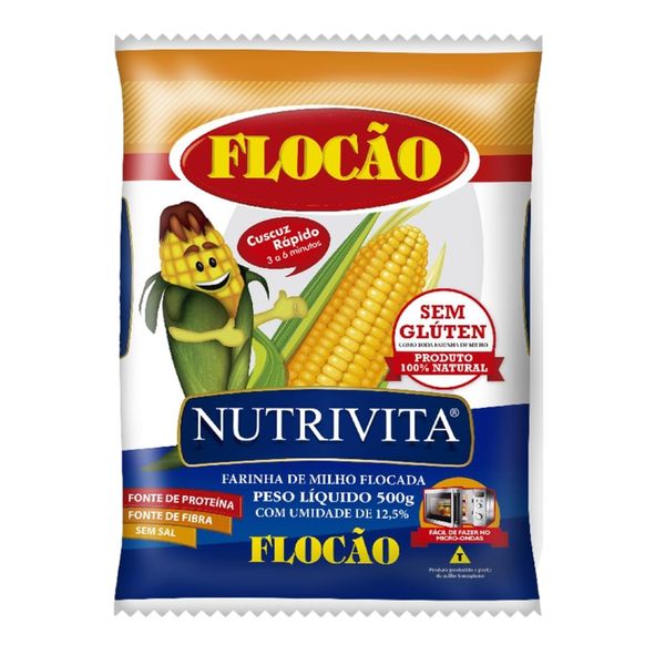 Flocão Milho NUTRITIVA Pacote 500g