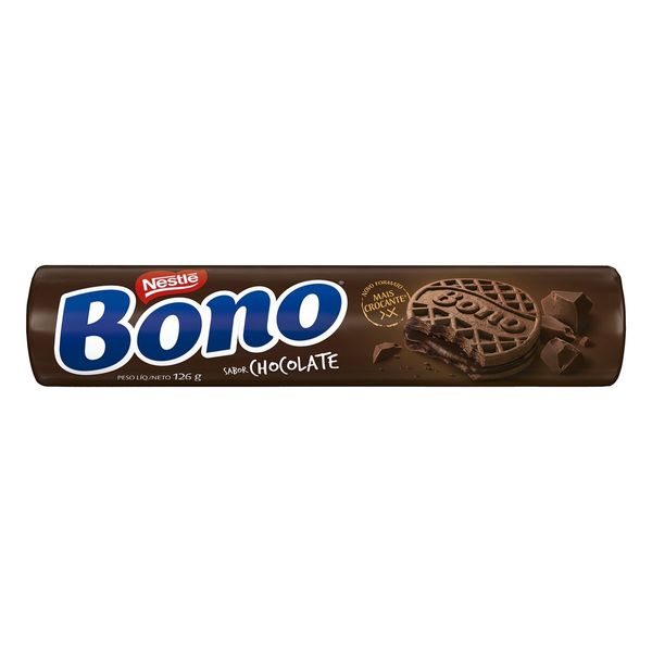 Biscoito Bono NESTLÉ Recheio Chocolate Pacote 126g