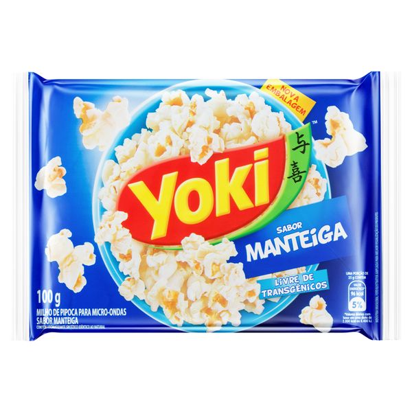 Pipoca para Micro-Ondas Manteiga Yoki Pacote 100g Pipoca para Micro-Ondas Manteiga Yoki Pacote 100g