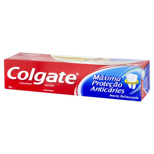 Creme Dental COLGATE Máxima Proteção Menta Refrescante Caixa 180g
