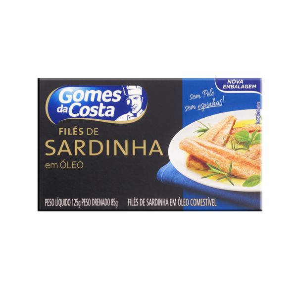 Filés de Sardinha com Óleo GOMES DA COSTA Caixa 125g