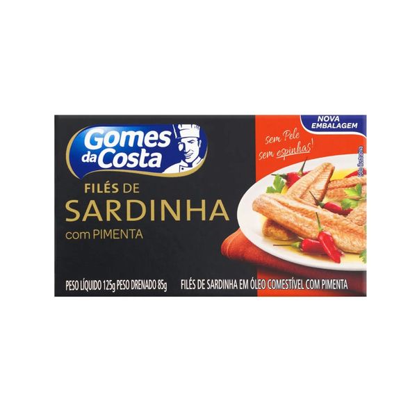Filés de Sardinha com Pimenta GOMES DA COSTA Caixa 125g