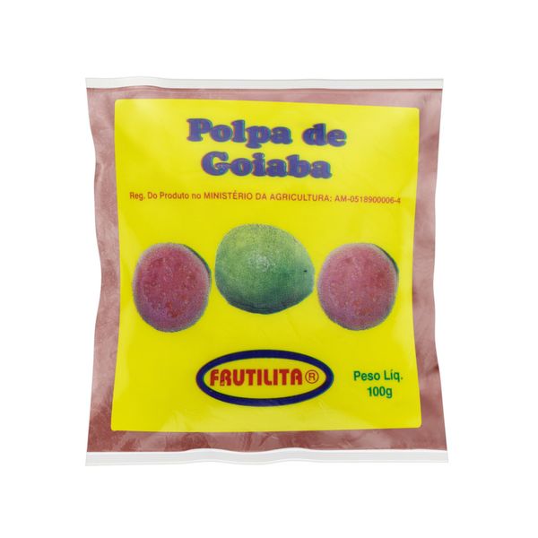 Polpa de Fruta Goiaba FRUTILITA Pacote 100g