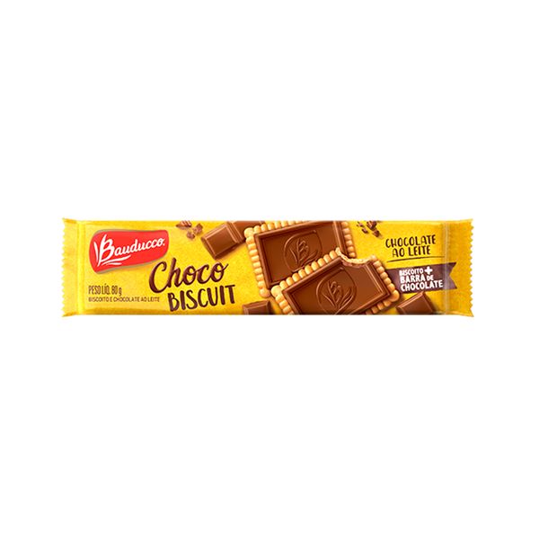 Biscoito BAUDUCCO Choco Biscuit Chocolate ao Leite Pacote 80g
