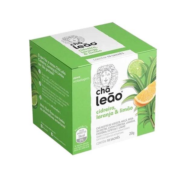 Chá LEÃO Cidreira Laranja & Limão Caixa 10un