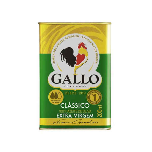 Azeite de Oliva GALLO Extra Virgem Lata 200ml