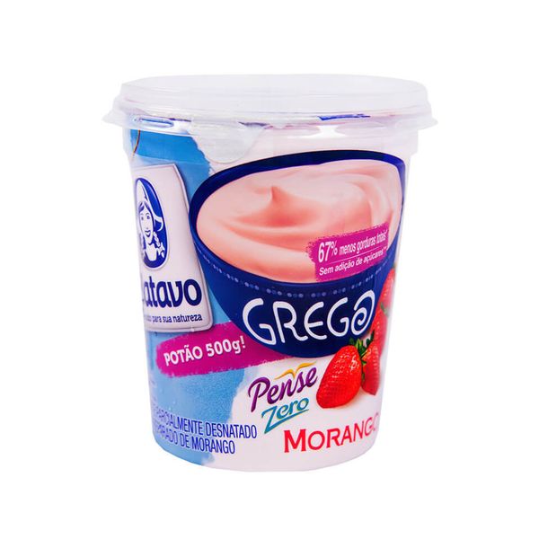 Iogurte Batavo Grego Morango Light Pote 500g
