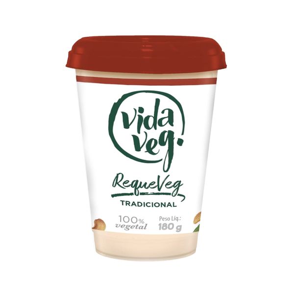 Requeijão Vegano VIDA VEG Tradicional Pote 180g Requeijão Vegano VIDA VEG Tradicional Pote 180g