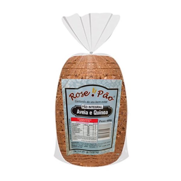 Pão de Forma ROSE PÃO Integral Aveia e Quinoa Pacote 480g