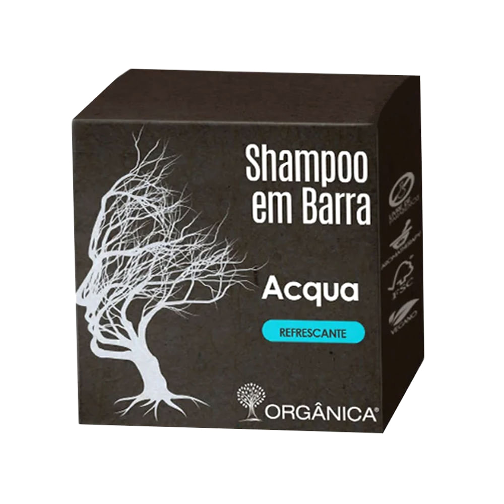 Shampoo em Barra ORGÂNICA Acqua Refrescante 75g patiogourmet