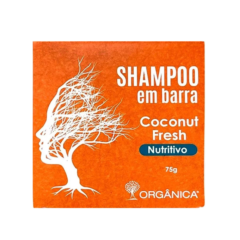 Shampoo em Barra ORGÂNICA Coconut Fresh Nutritivo 75g patiogourmet