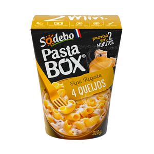 Macarrão Pipe Rigate SODEBO Pasta Box 4 Queijo