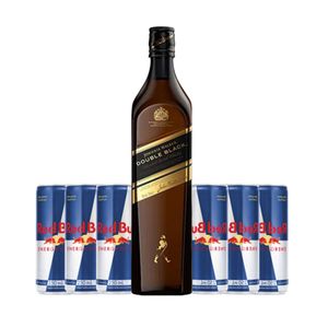 Kit Whisky JOHNNIE WALKER Double Black Label 1L 1un & Energético RED BULL Energy Drink