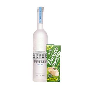 Kit Vodka BELVEDERE Pure 700ml 1un & Água de Coco DUCOCO