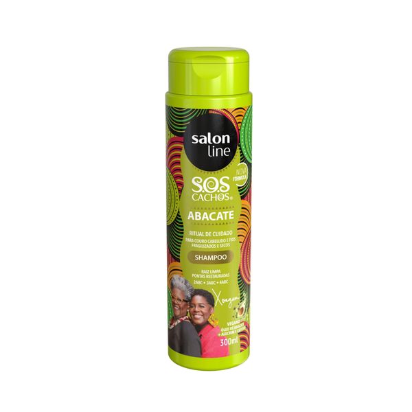 Shampoo SALON LINE S.O.S Cachos Abacate frasco 300ml