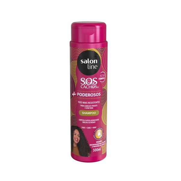 Shampoo SALON LINE S.O.S Cachos mais Poderosos frasco 300ml