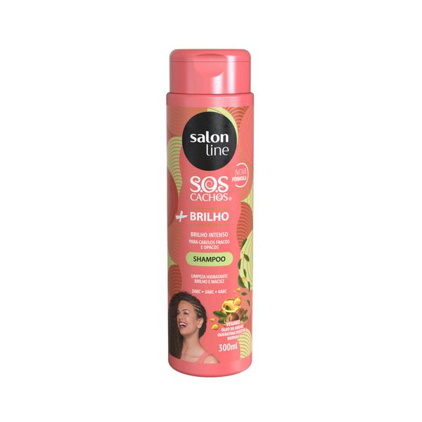 Shampoo SALON LINE S.O.S Cachos mais Brilho frasco 300ml