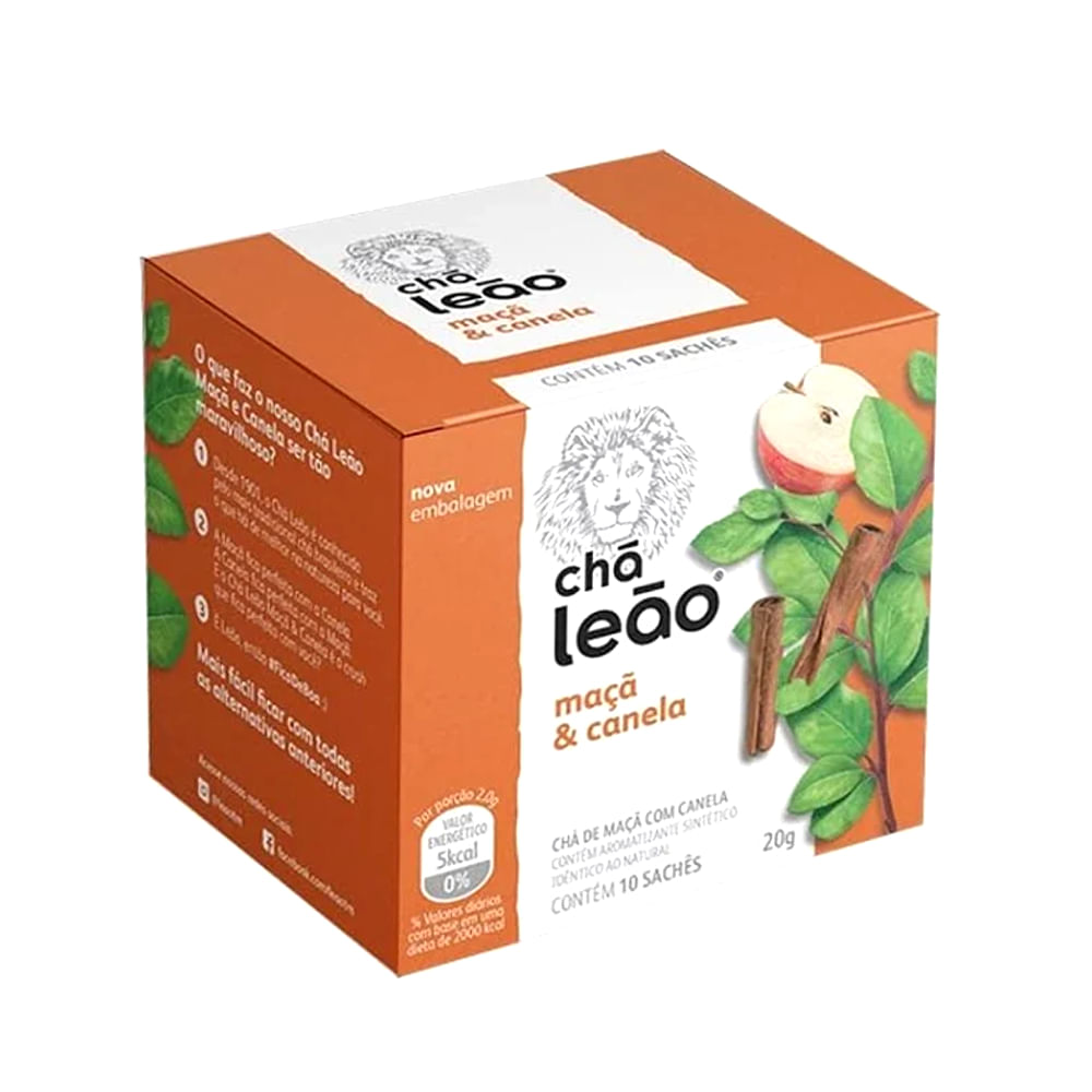 Chá LEÃO Maçã e Canela caixa 10un