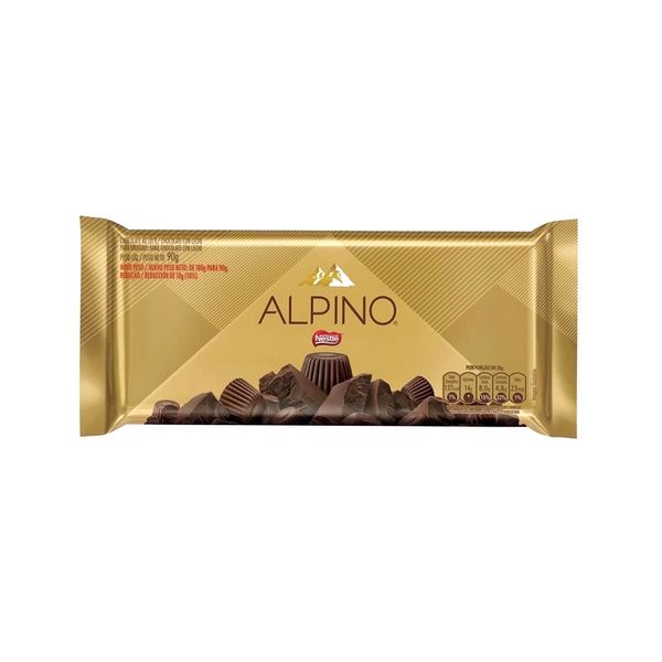 Chocolate ao Leite em Barra NESTLÉ Alpino 90g Chocolate ao Leite em Barra NESTLÉ Alpino 90g