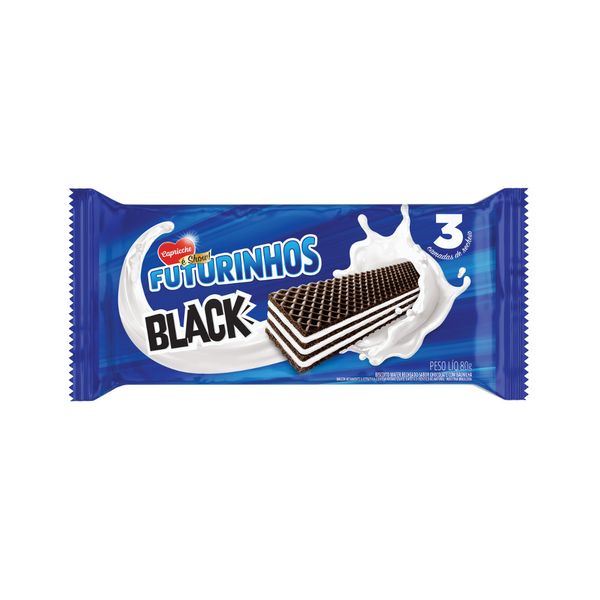 Biscoito Wafer CAPRICCHE Futurinhos Black pacote 80g