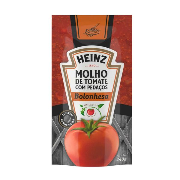 Molho de Tomate Bolonhesa Heinz Sachê 340g