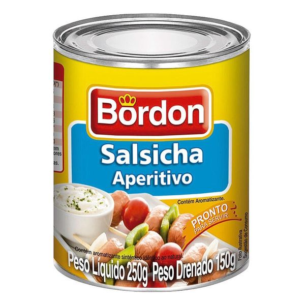 Salsicha Aperitivo BORDON Lata 150g