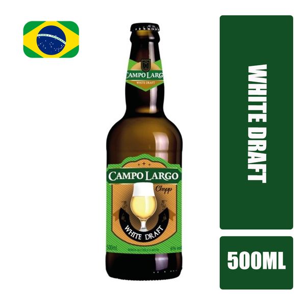 Cerveja CAMPO LARGO Chopp White Draft Garrafa 500ML