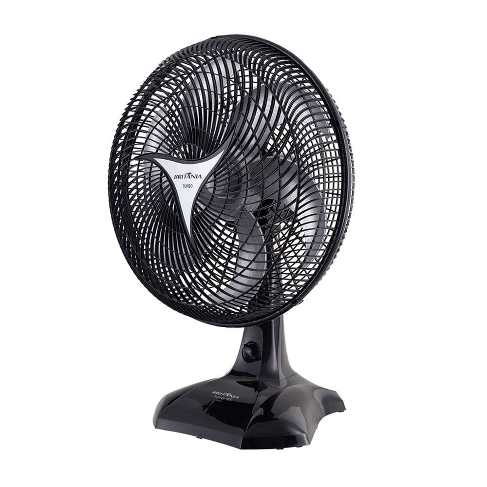 Ventilador De Mesa 40cm BRITANIA Super Preto 127V - Patiogourmet