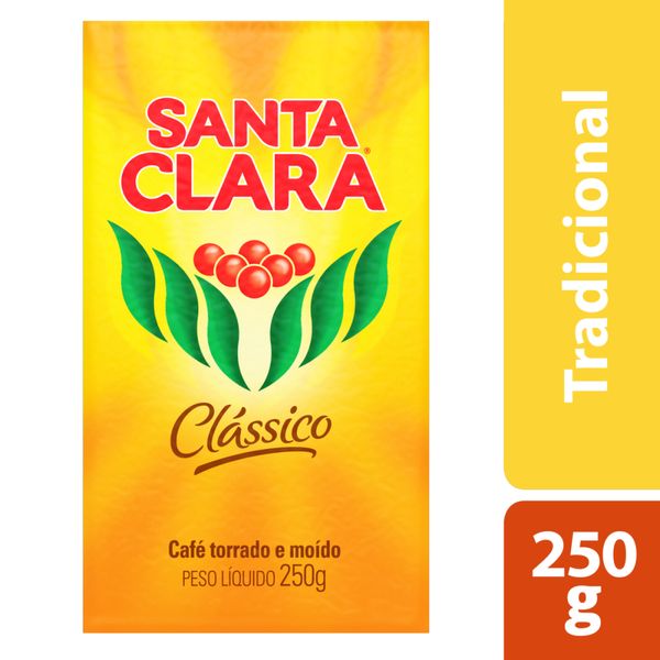 Café Torrado e Moído SANTA CLARA Clássico Pacote a Vácuo 250g