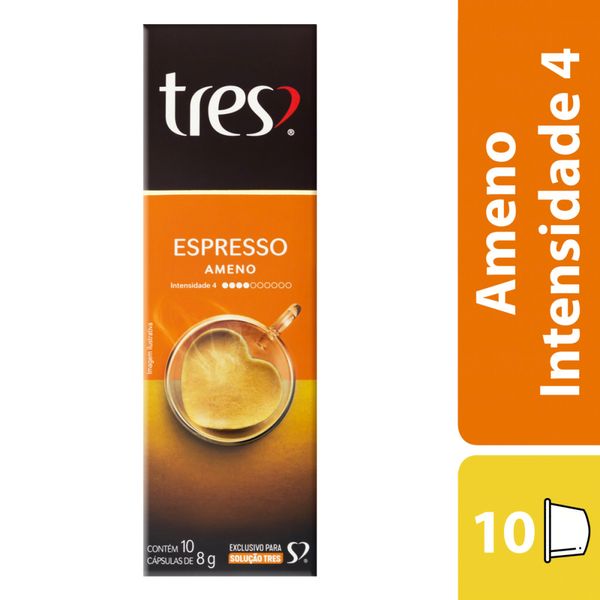 Cápsula de Café Espresso Ameno 3 Corações Caixa com 10un de 8g