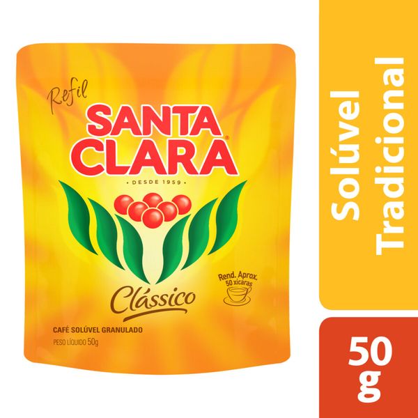 Café Solúvel SANTA CLARA Clássico Sachê 50g