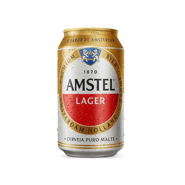 Cerveja Lager AMSTEL Puro Malte Lata 350ml