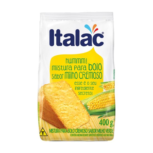 Mistura Para Bolo Sabor Milho Verde ITALAC Pacote 400g