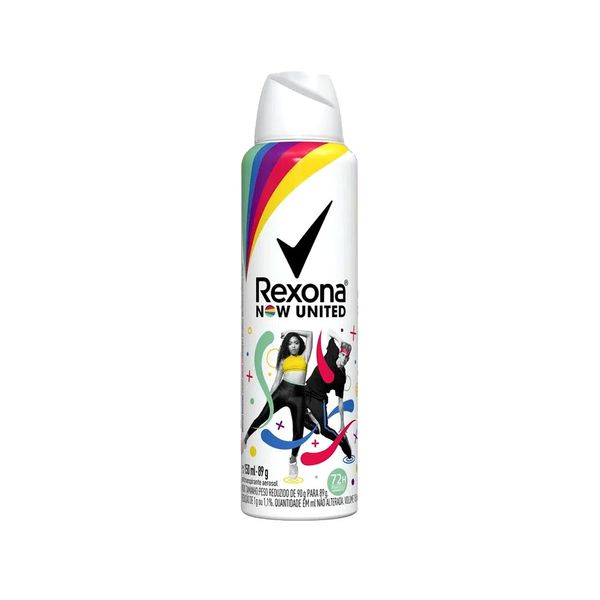 Desodorante Antitranspirante Aerosol REXONA Now United spray 150ml