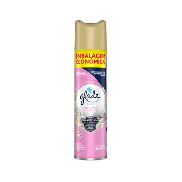 Odorizante de Ambiente Aerossol GLADE Lembranças de Infância spray 360ml