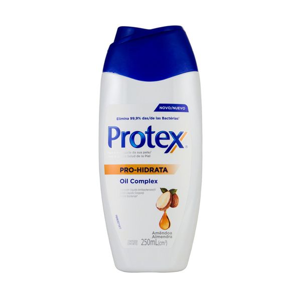 Sabonete Líquido Antibacteriano Amêndoa Protex Pro-Hidrata Frasco 250ml