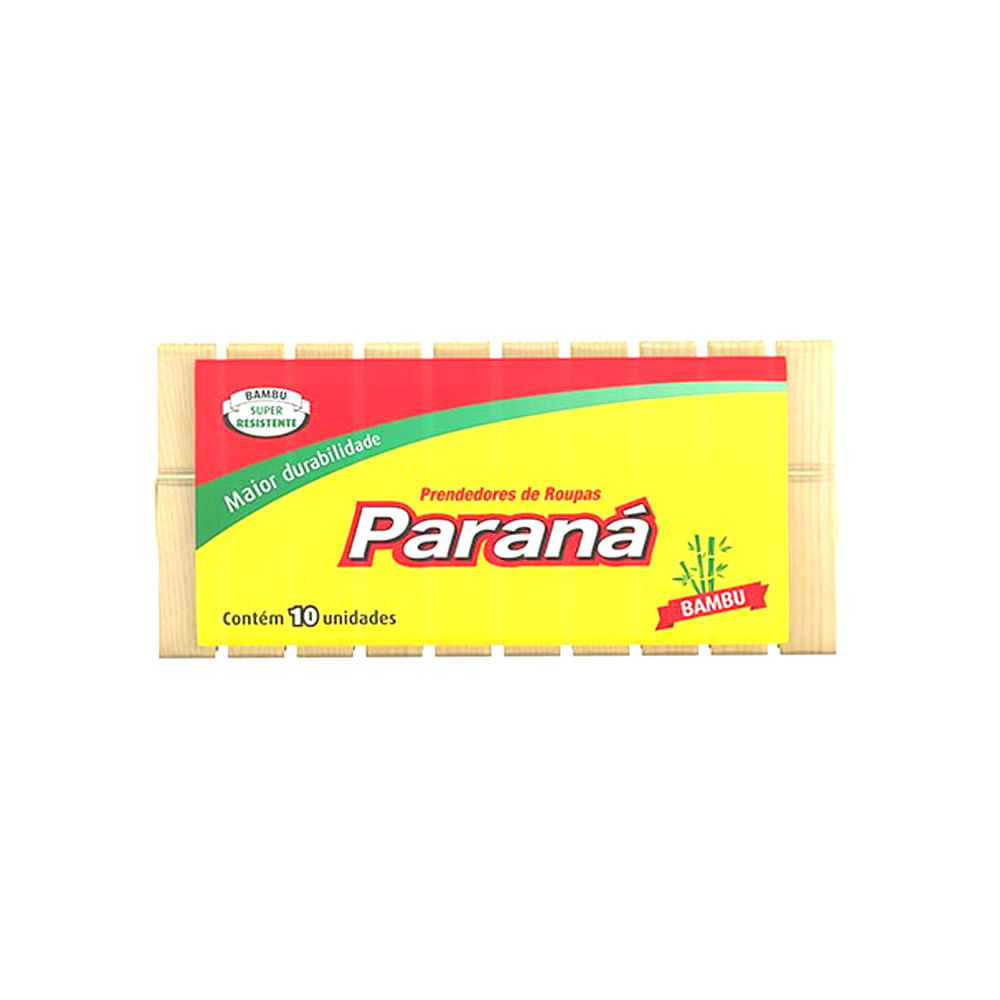 Prendedores de Roupas PARANÁ Bambu 10un