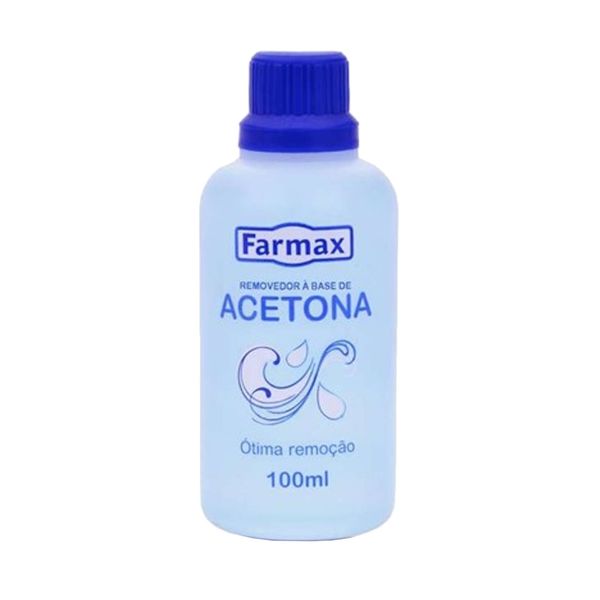 Removedor á base de Acetona Farmax Frasco 100ml Removedor á base de Acetona Farmax Frasco 100ml
