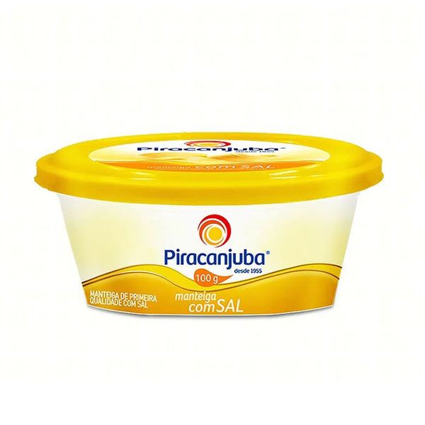 Manteiga PIRACANJUBA com Sal Pote 100g