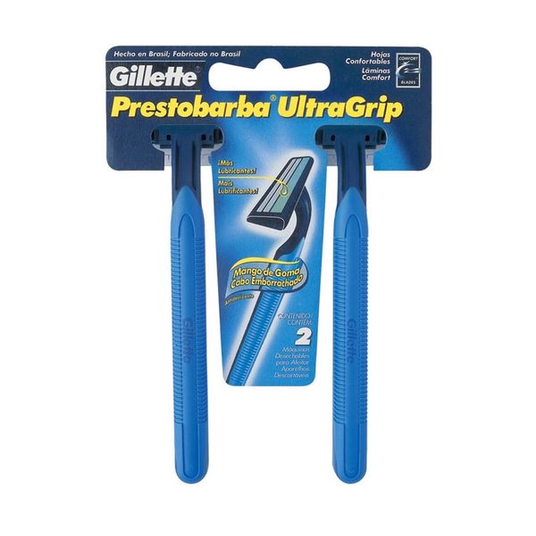 Aparelho de Barbear Descartável Prestobarba Gillete Ultra Grip Masculino 2 Unidades Aparelho de Barbear Descartável Prestobarba Gillete Ultra Grip Masculino 2 Unidades