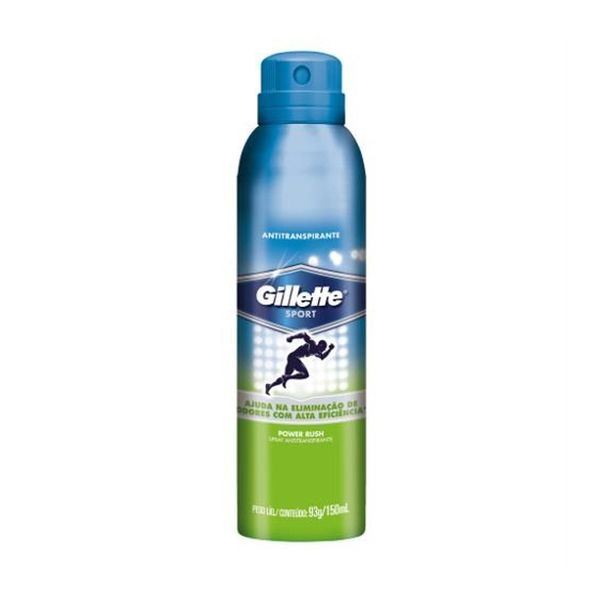 Desodorante Antitranspirante Spray Gillette Power Rush 150ml