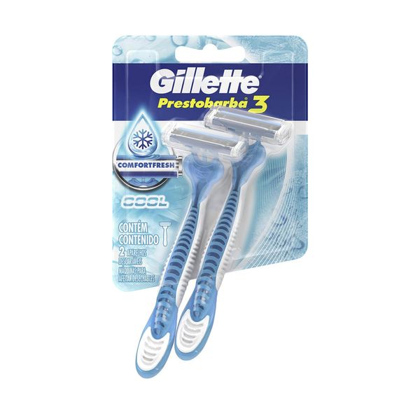 Aparelho de Barbear Descartável Gillette Prestobarba3 Ice 2 Unidades
