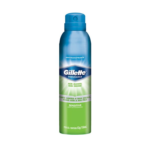 Desodorante Aerosol Gillette Jato Seco Sensitive 93g