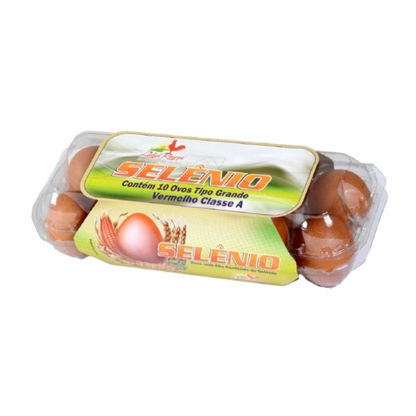 Ovos Caipira LABEL ROUGE Selênio Contém 10 Unidades
