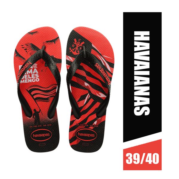 Chinelo Havaianas Top Times Flamengo Tamanho 39/40