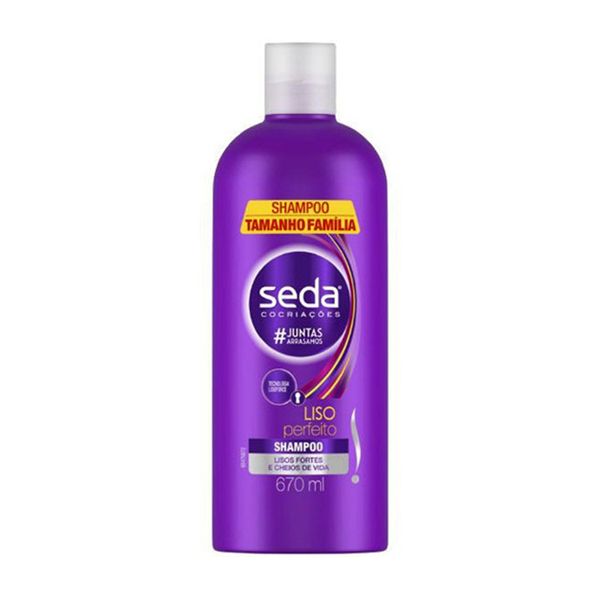 Shampoo SEDA Cocriações Liso Perfeito Tamanho Família Frasco 670ml