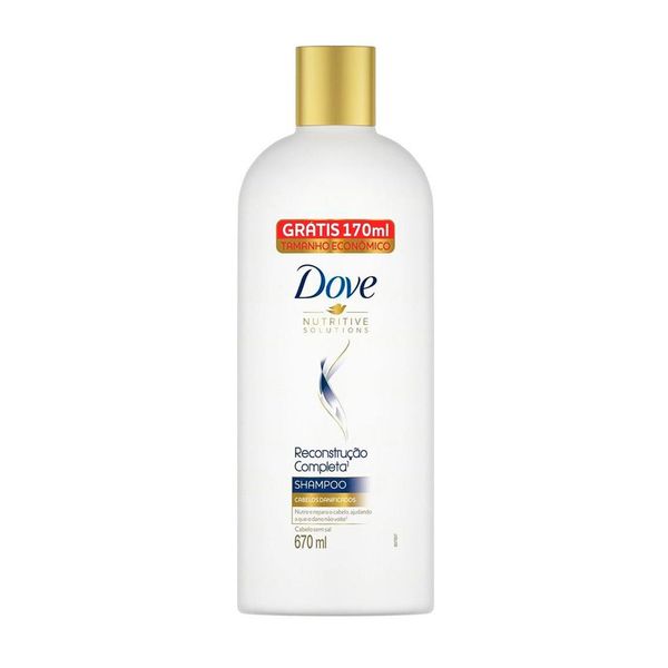 Shampoo DOVE Grátis 170ml Reconstrução Capilar Frasco 670ml