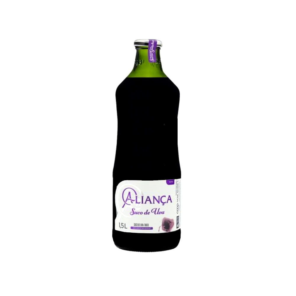 Suco Integral ALIANÇA Uva tinto garrafa 1,5L