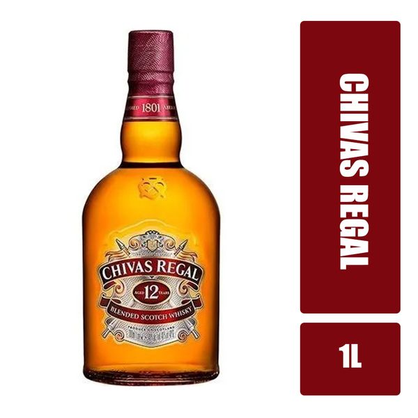 Whisky Blended Scotch CHIVAS REGAL 12 anos Garrafa 1L